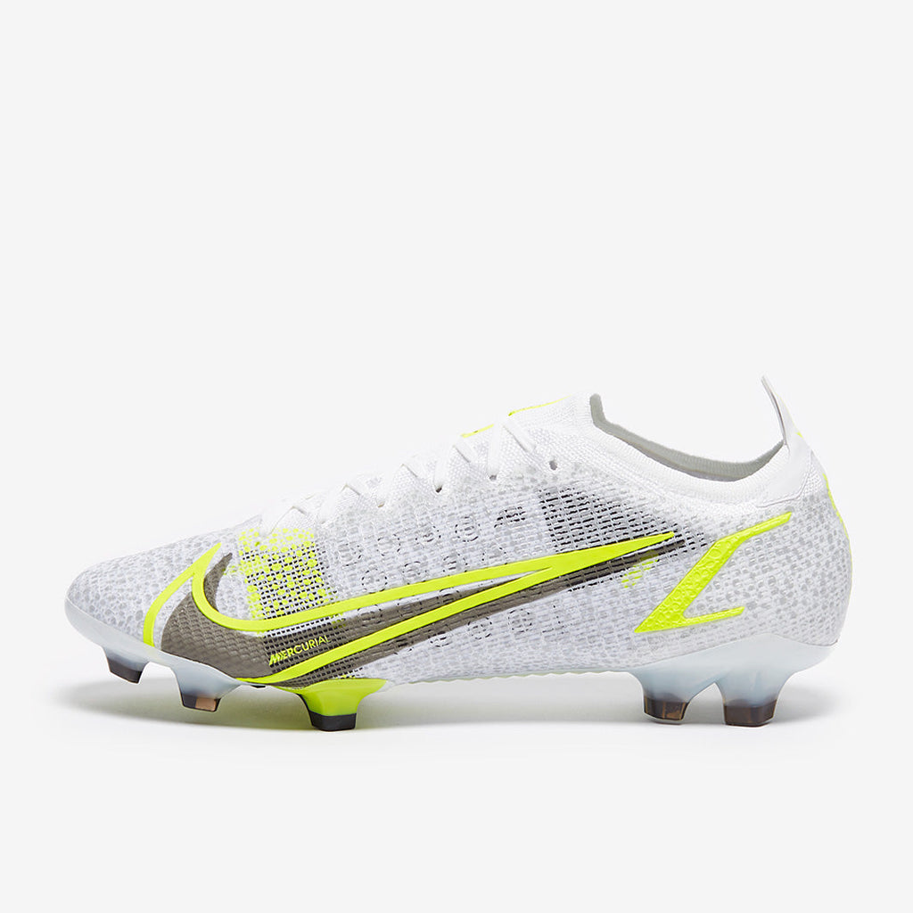 Nike Mercurial Vapor XIV Elite FG - White/Black Metallic/ Silver Volt