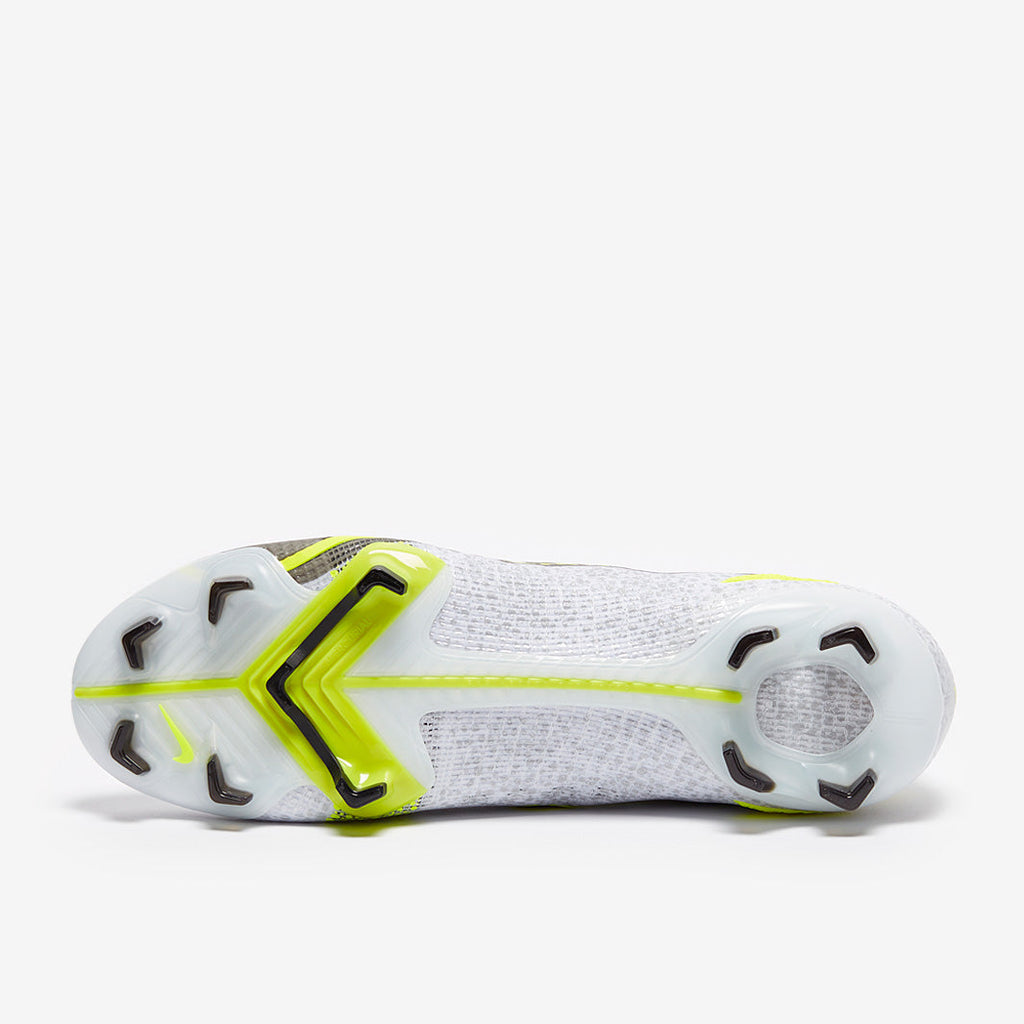 Nike Mercurial Vapor XIV Elite FG - White/Black Metallic/ Silver Volt