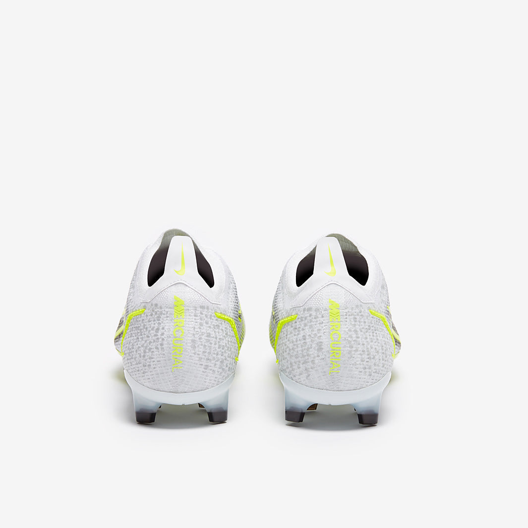 Nike Mercurial Vapor XIV Elite FG - White/Black Metallic/ Silver Volt