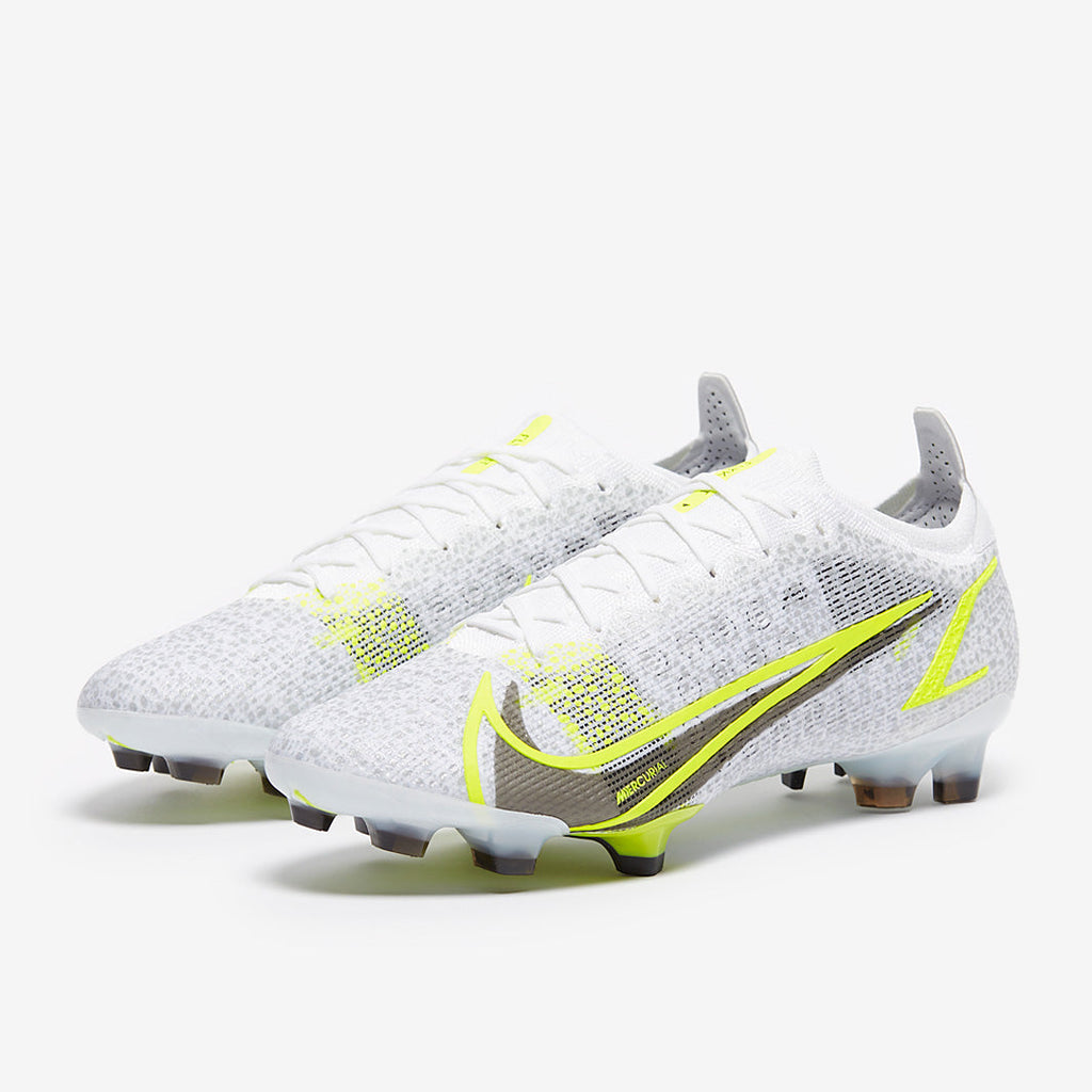 Nike Mercurial Vapor XIV Elite FG - White/Black Metallic/ Silver Volt