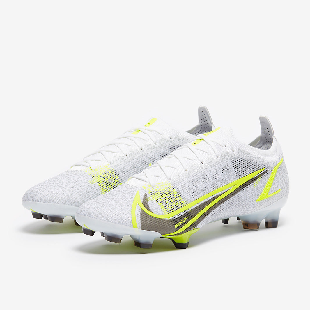 Nike Mercurial Vapor XIV Elite FG - White/Black Metallic/ Silver Volt