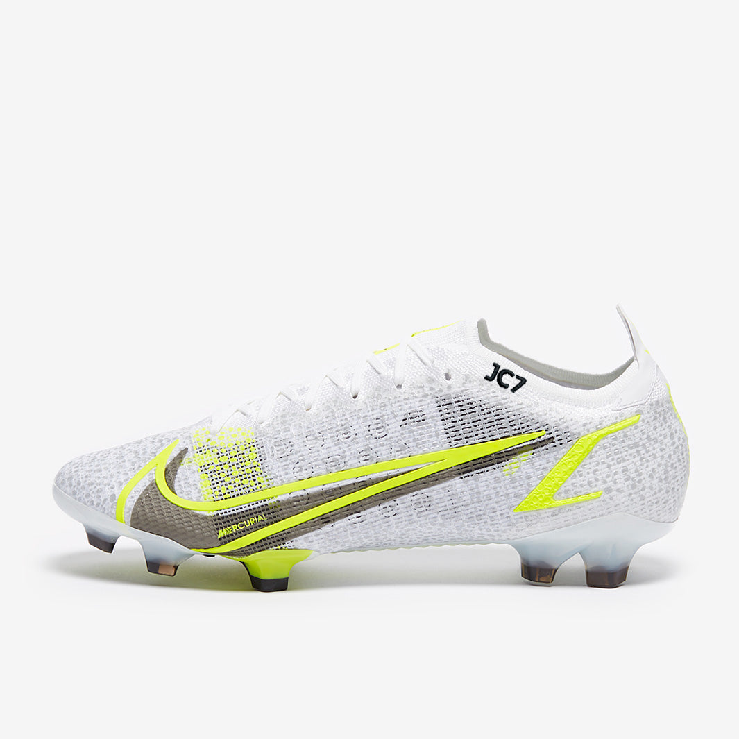 Nike Mercurial Vapor XIV Elite FG - White/Black Metallic/ Silver Volt