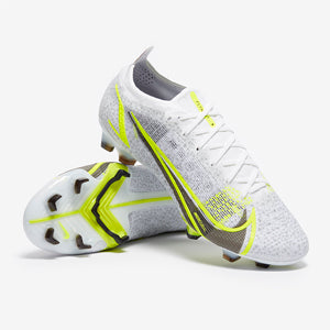Nike Mercurial Vapor XIV Elite FG - White/Black Metallic/ Silver Volt