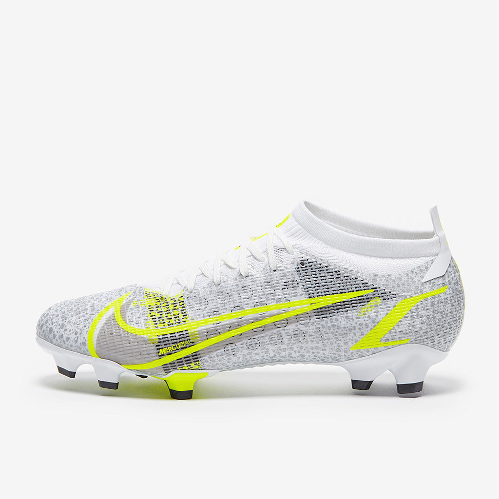 Nike Mercurial Vapor XIV Pro FG - White/Black-Metallic Silver-Volt