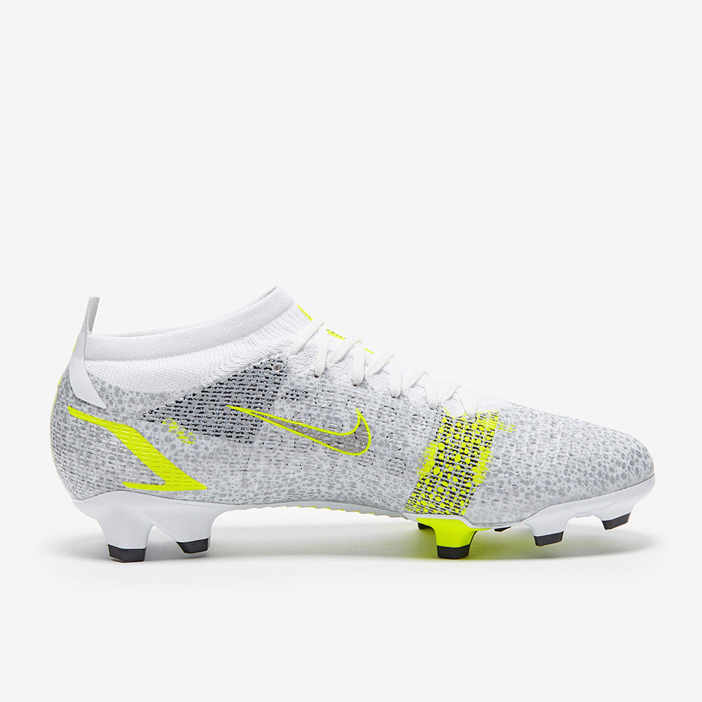 Nike Mercurial Vapor XIV Pro FG - White/Black-Metallic Silver-Volt
