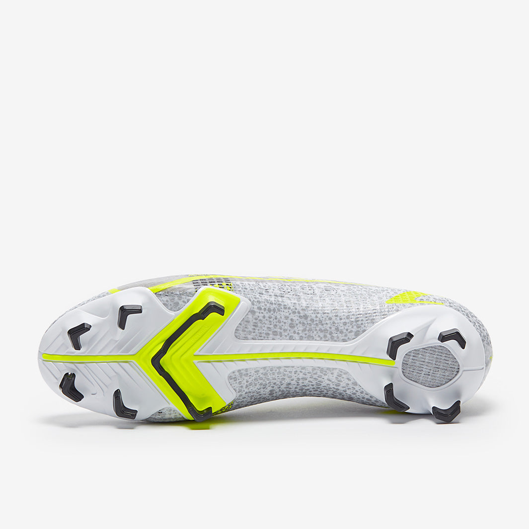 Nike Mercurial Vapor XIV Pro FG - White/Black-Metallic Silver-Volt