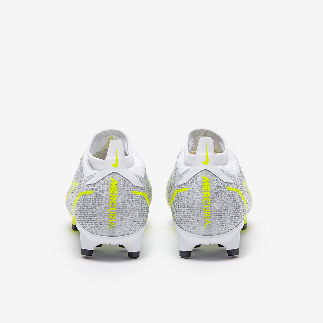 Nike Mercurial Vapor XIV Pro FG - White/Black-Metallic Silver-Volt