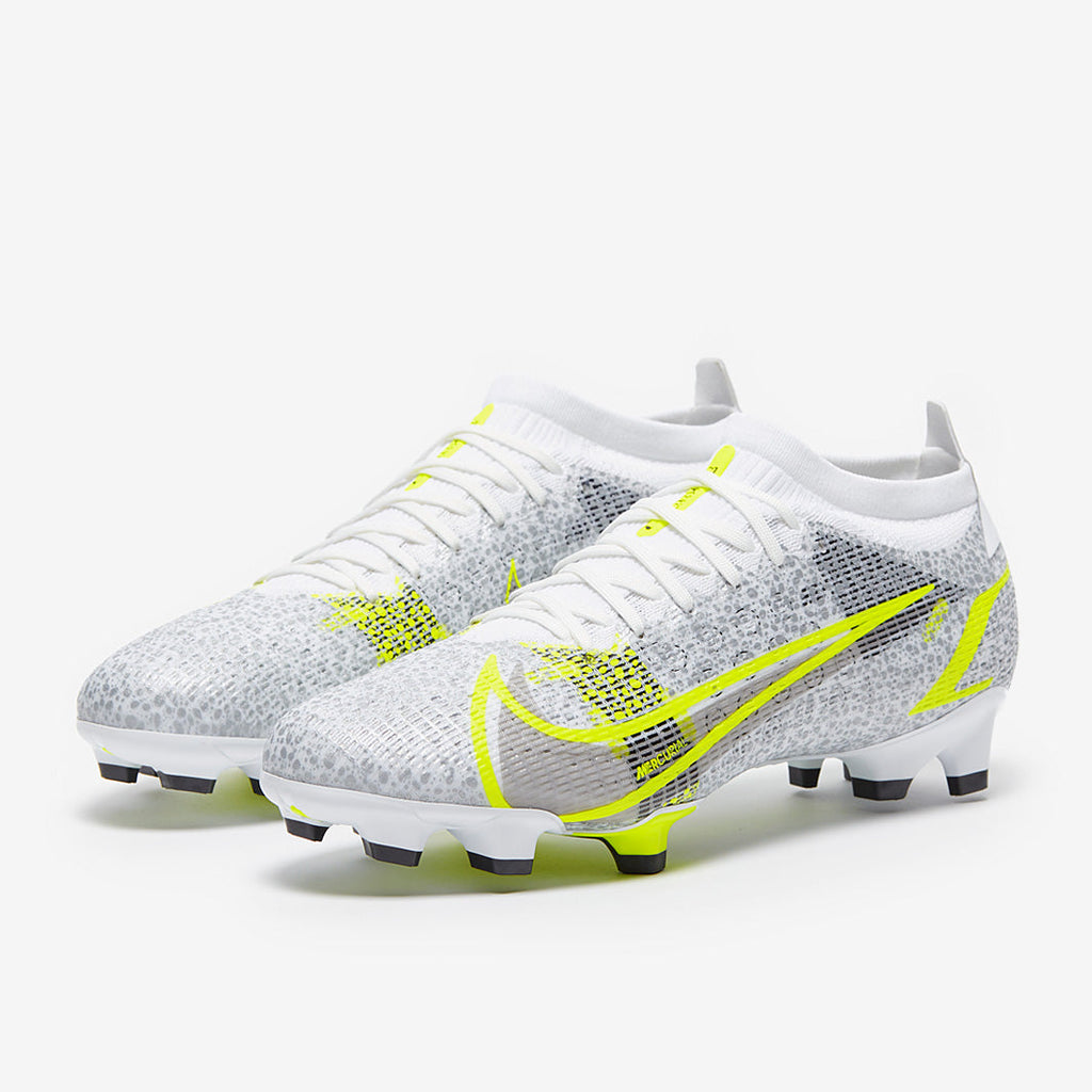 Nike Mercurial Vapor XIV Pro FG - White/Black-Metallic Silver-Volt