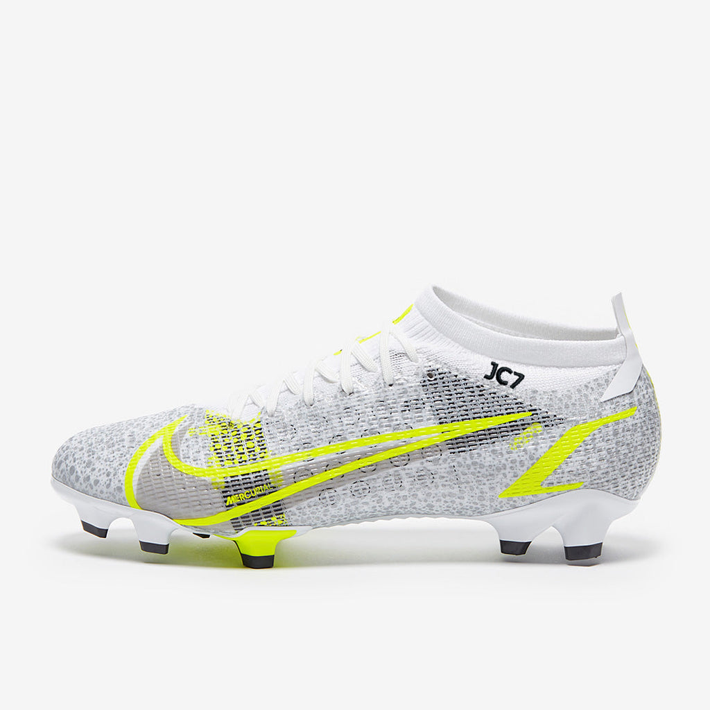 Nike Mercurial Vapor XIV Pro FG - White/Black-Metallic Silver-Volt