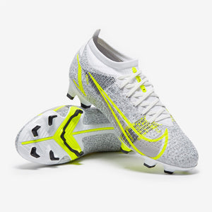 Nike Mercurial Vapor XIV Pro FG - White/Black-Metallic Silver-Volt