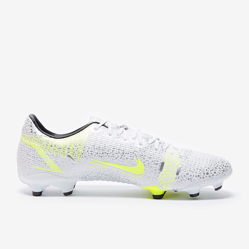 Nike Mercurial Vapor XIV Academy FG/MG - White/Black-Metallic Silver-Volt