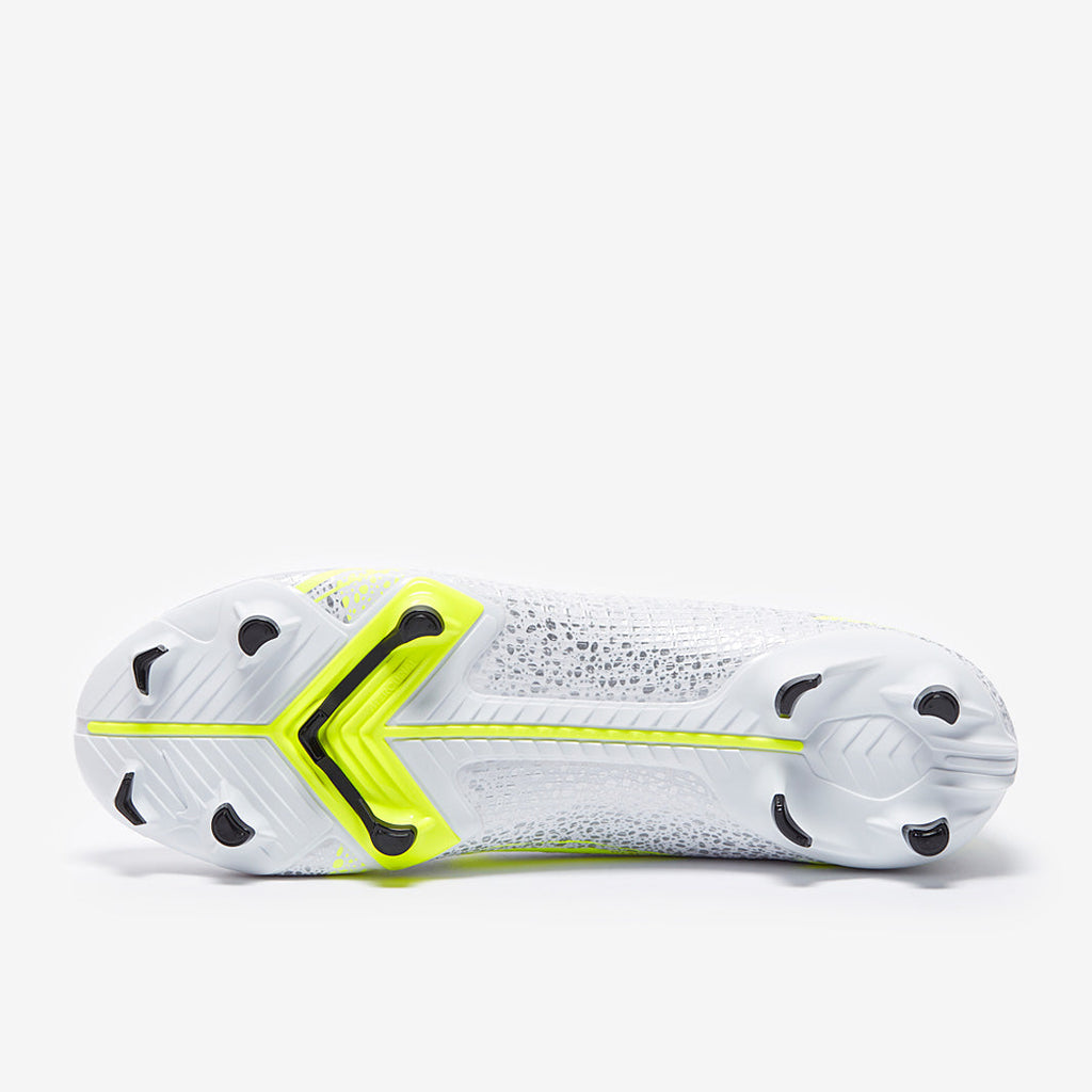 Nike Mercurial Vapor XIV Academy FG/MG - White/Black-Metallic Silver-Volt