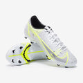 Nike Mercurial Vapor XIV Academy FG/MG - White/Black-Metallic Silver-Volt