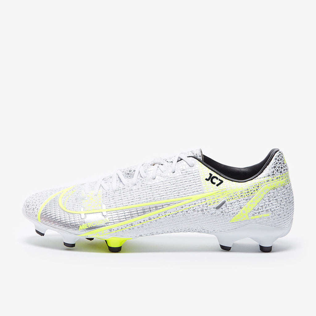 Nike Mercurial Vapor XIV Academy FG/MG - White/Black-Metallic Silver-Volt