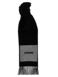 Jacquemus Virgin Wool Scarf — Black