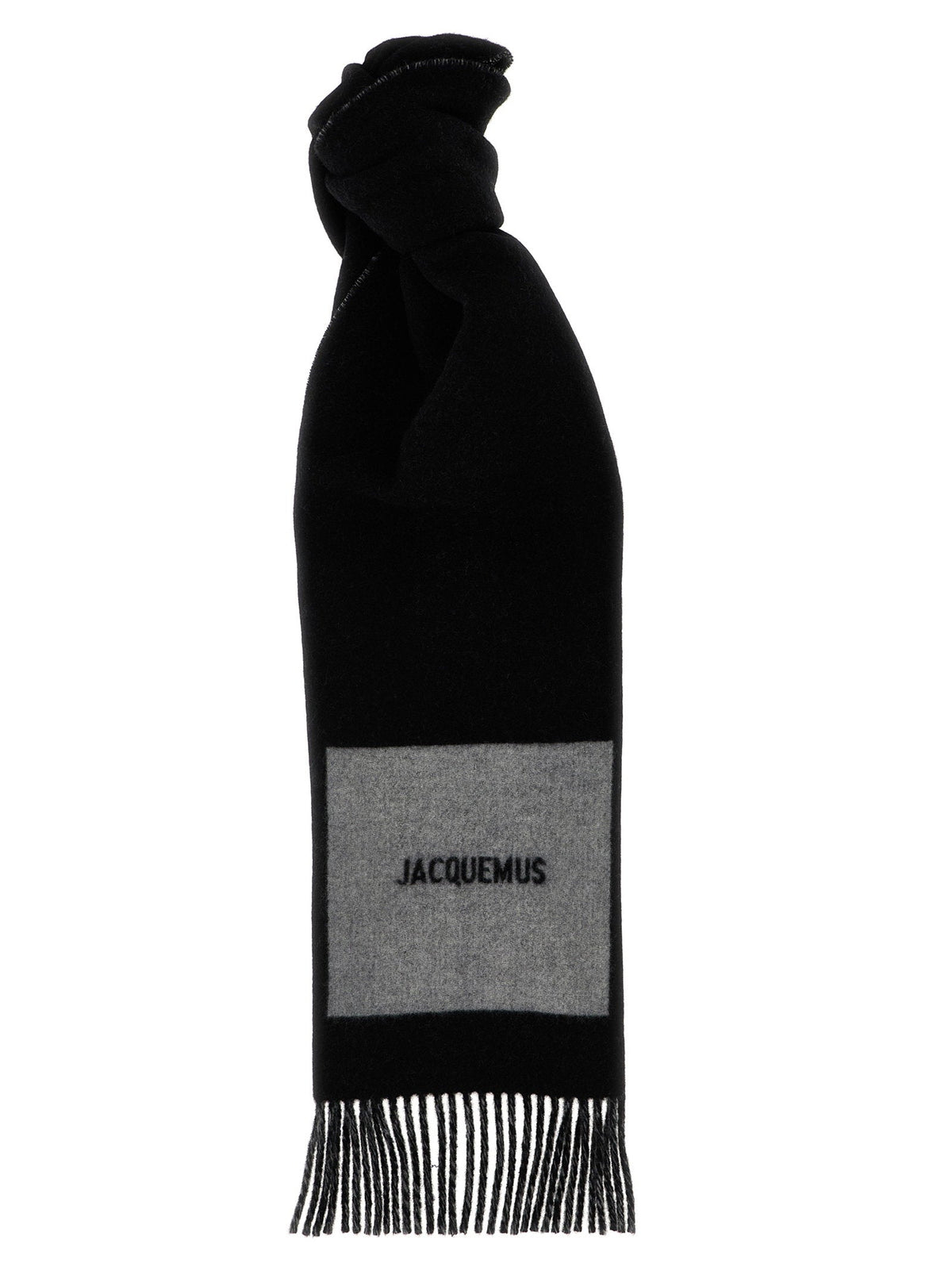 Jacquemus Virgin Wool Scarf — Black