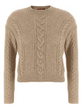 Max Mara Studio Crasso Sweater — Beige