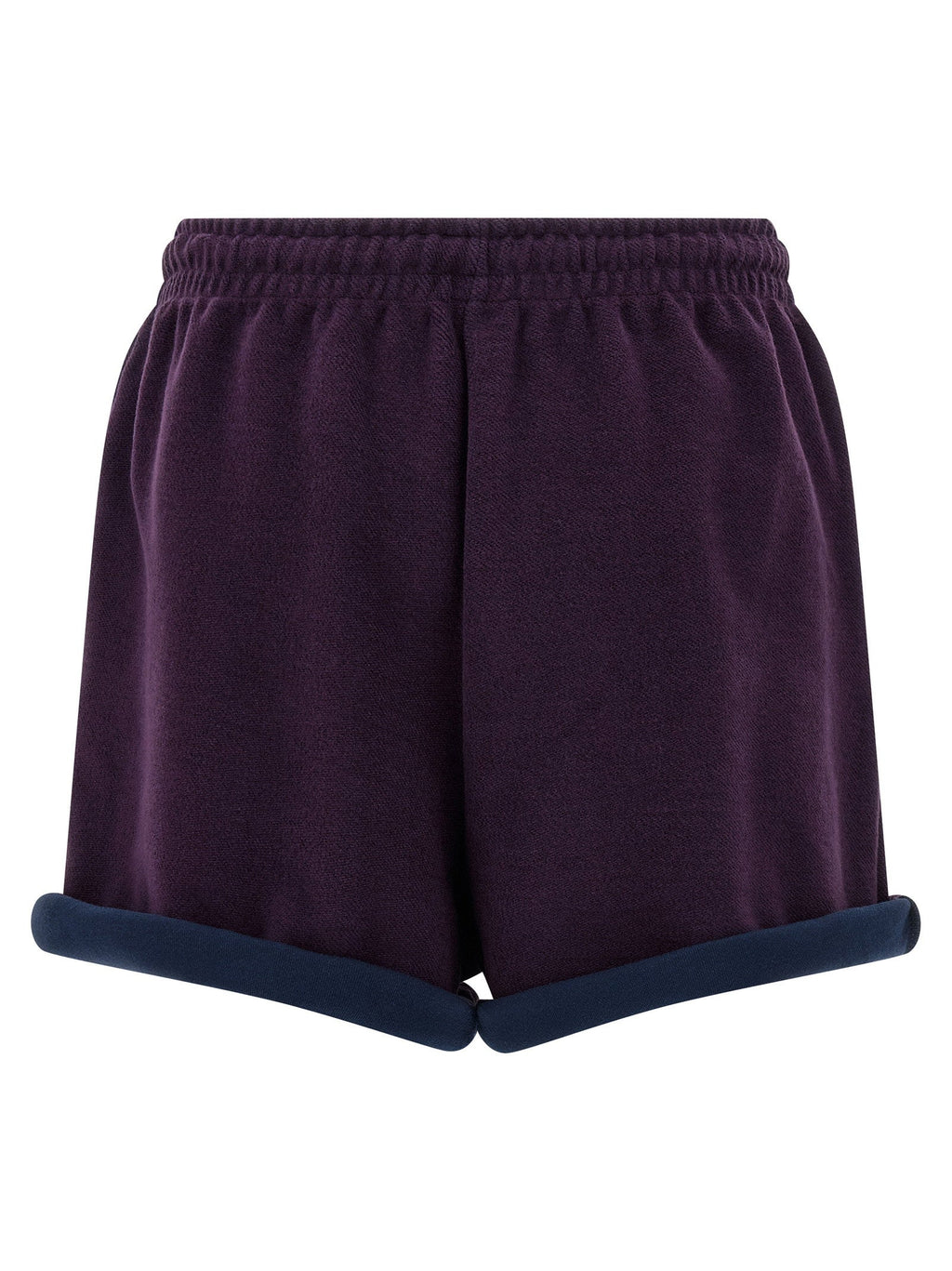The Attico Double-Fleece Shorts — Purple