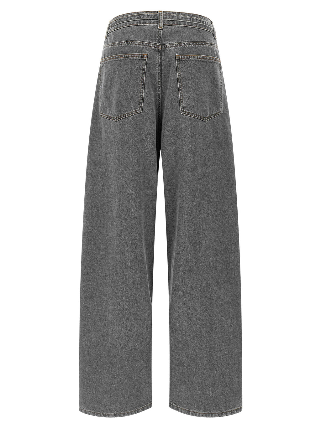 Twin Set Belted Wide-Leg Jeans — Grey