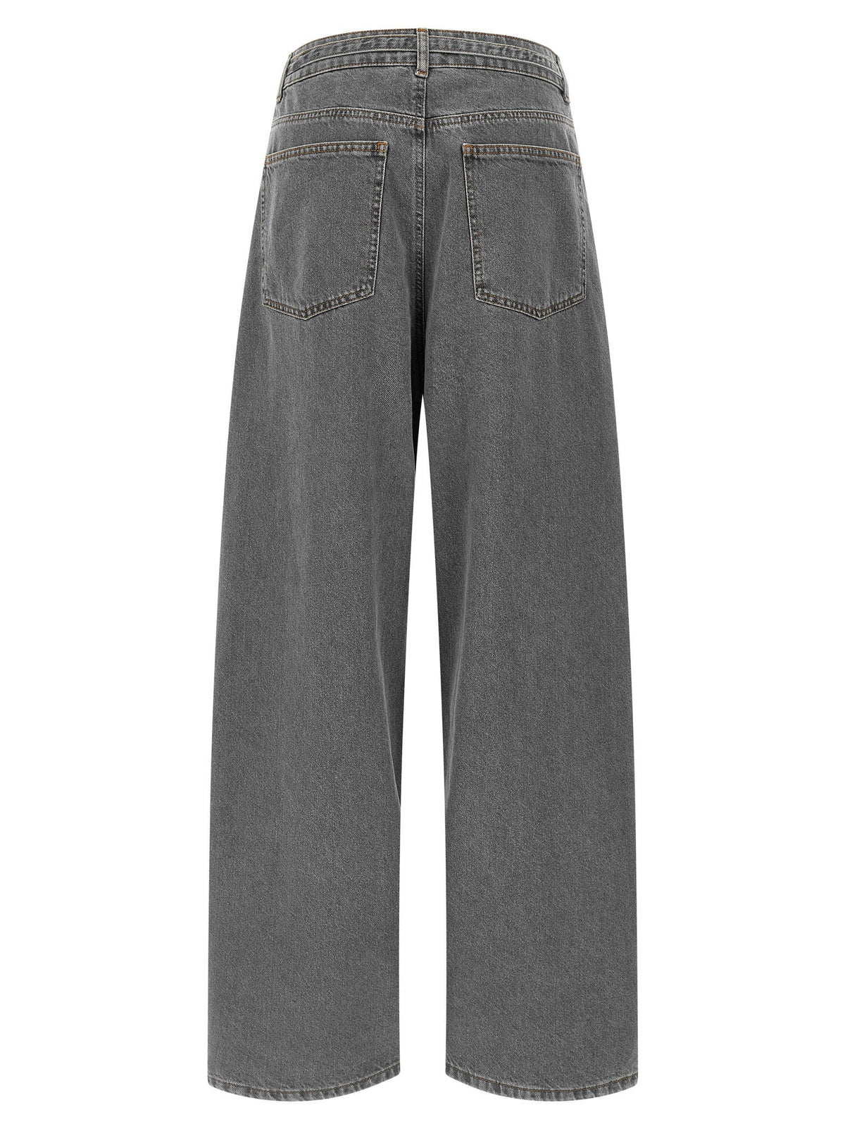 Twin Set Belted Wide-Leg Jeans — Grey