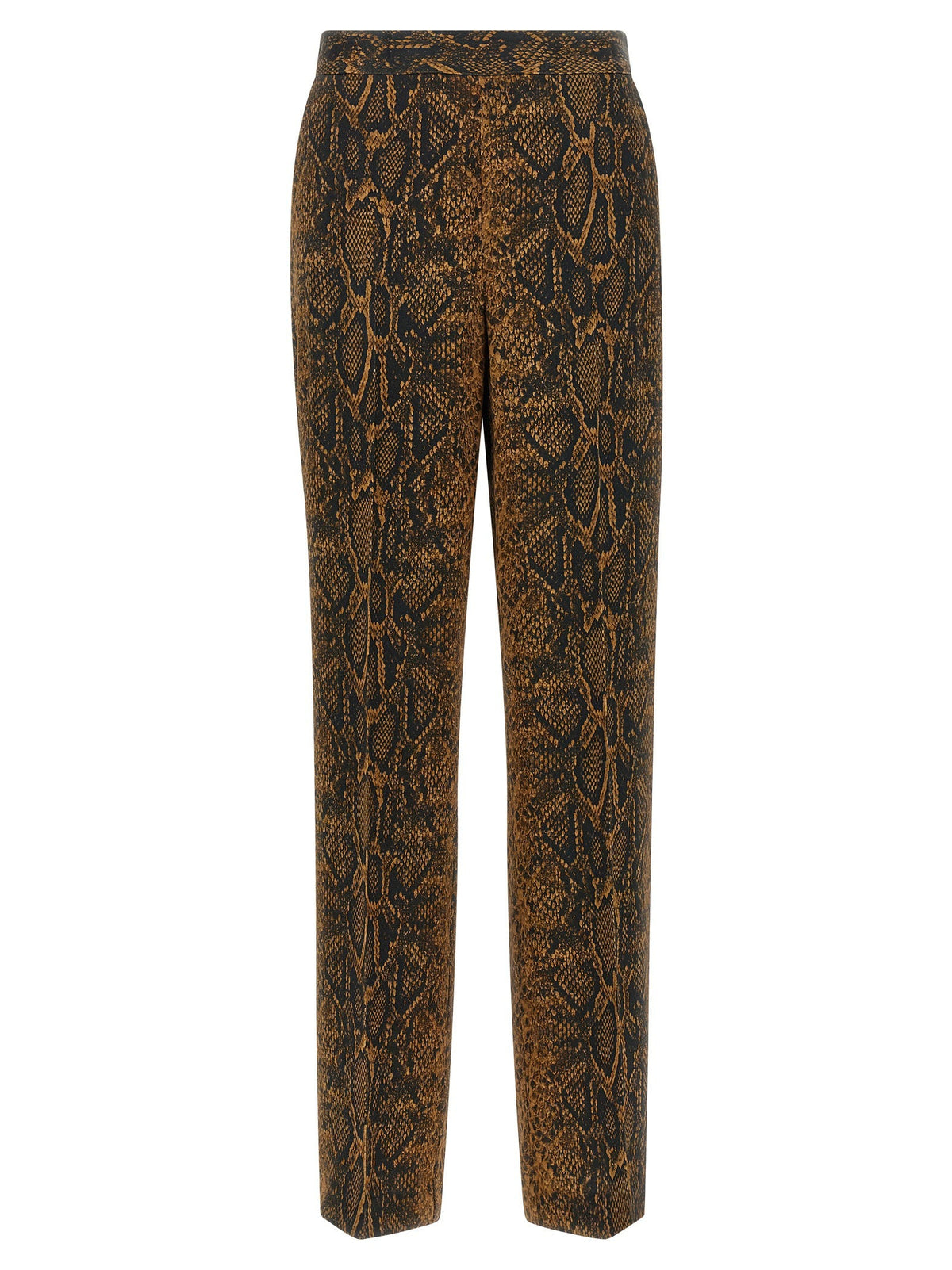 Twin Set Python Print Trousers — Camel