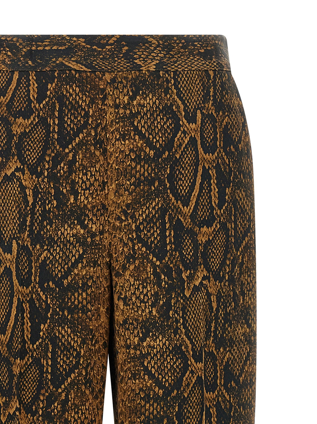 Twin Set Python Print Trousers — Camel