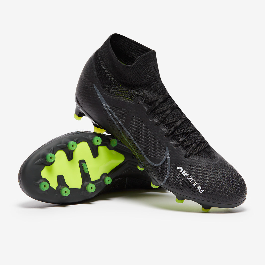 Nike Air Zoom Mercurial Superfly IX Pro AG - Black/Dk Smoke Grey/Summit White/Volt