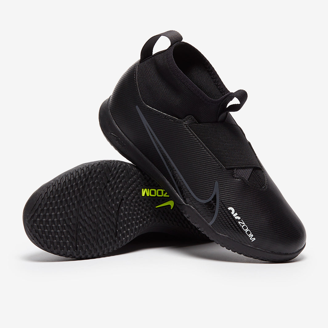Nike Kids Air Zoom Mercurial Superfly IX Academy IC - Black/Dk Smoke Grey/Summit White/Volt