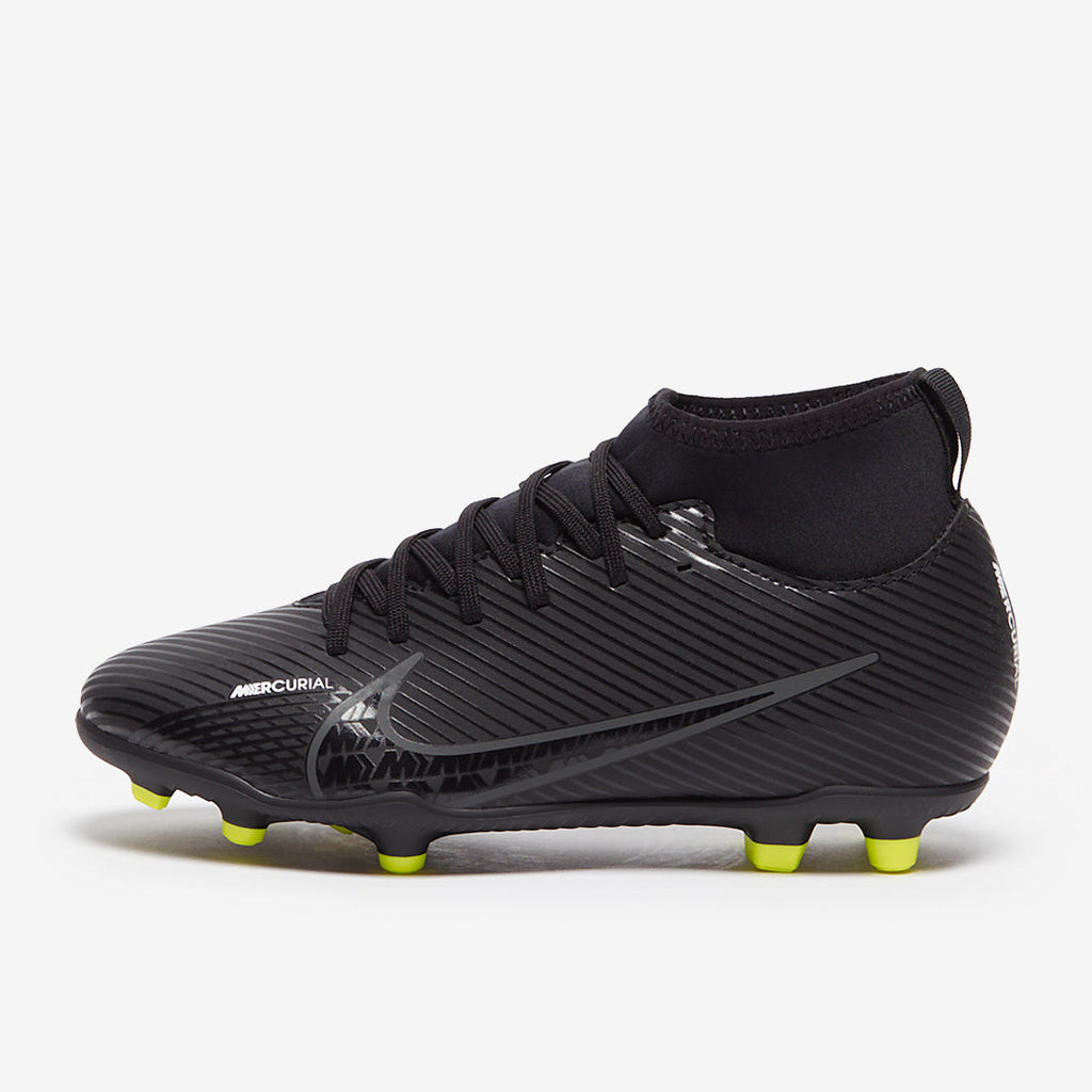 Nike Kids Mercurial Superfly IX Club FG/MG - Black/Dk Smoke Grey/Summit White/Volt