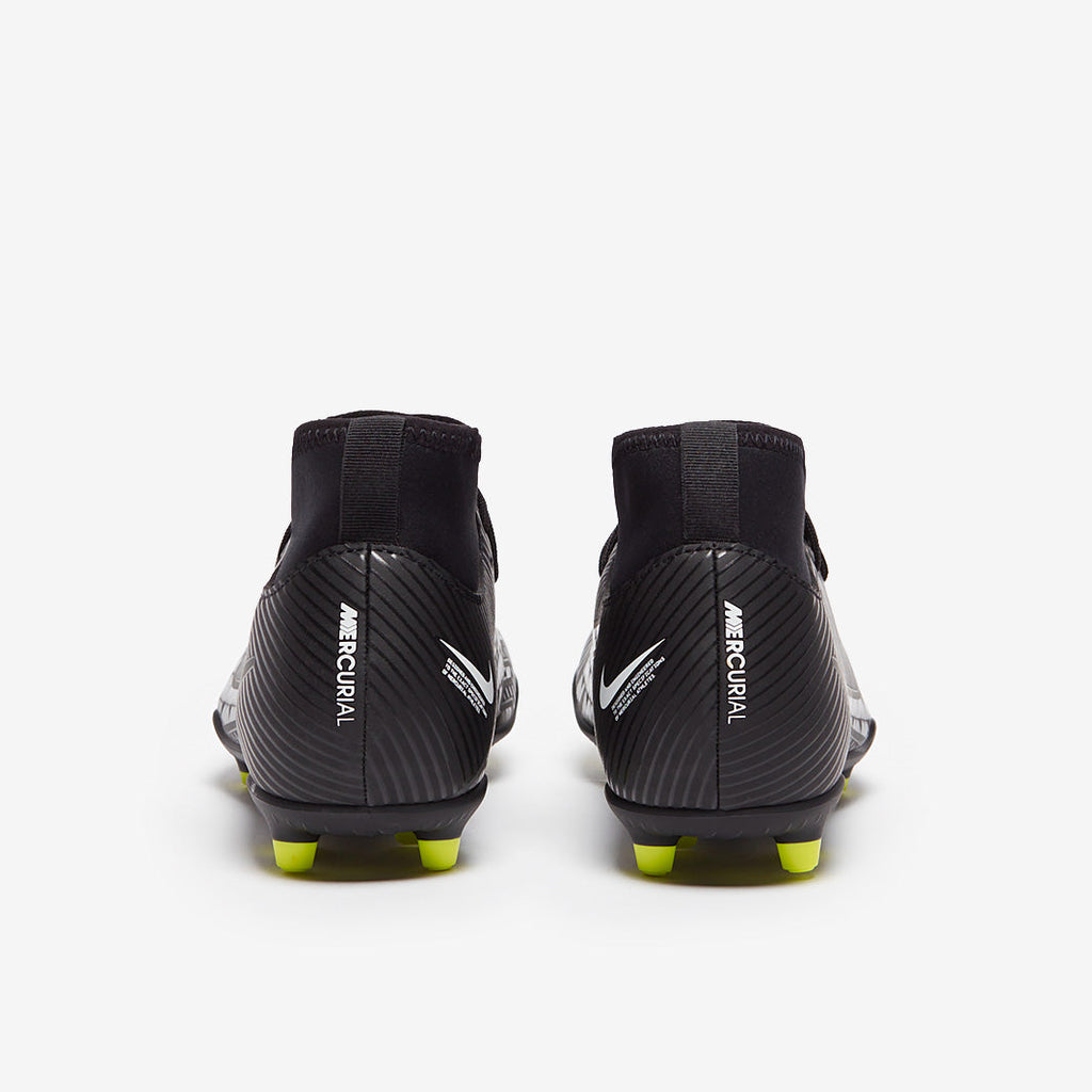 Nike Kids Mercurial Superfly IX Club FG/MG - Black/Dk Smoke Grey/Summit White/Volt