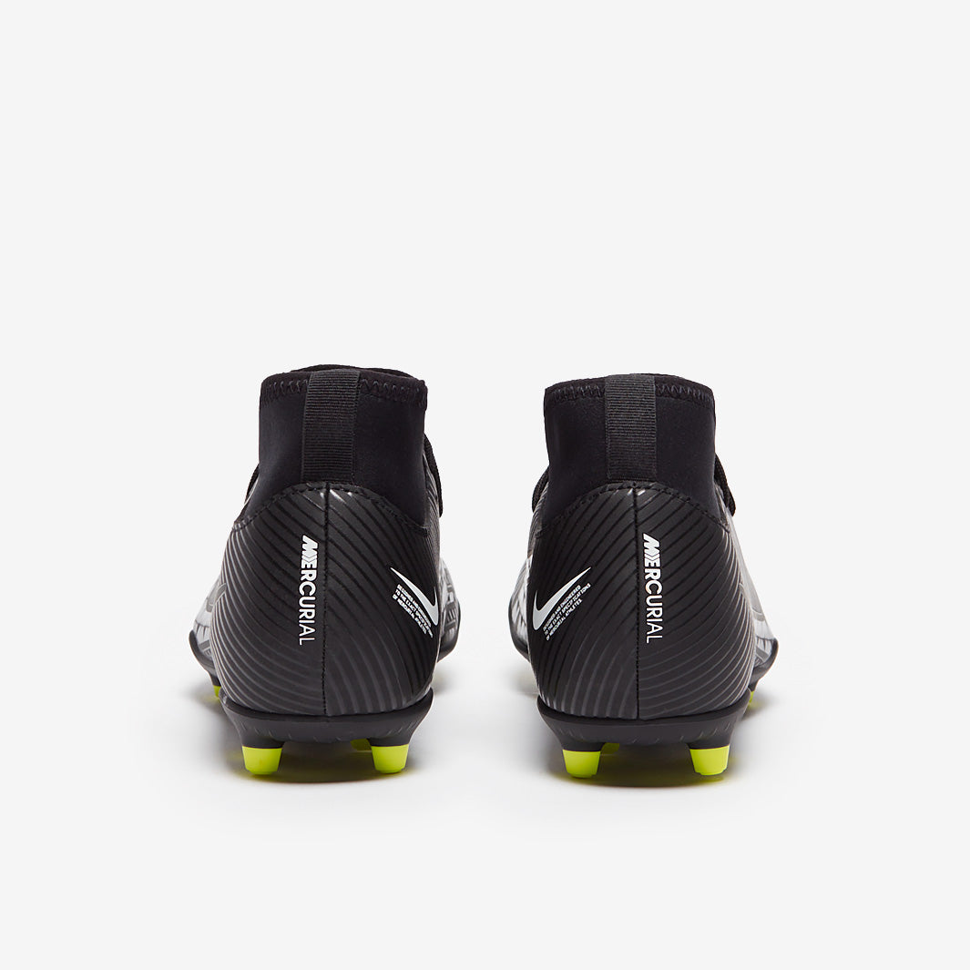 Nike Kids Mercurial Superfly IX Club FG/MG - Black/Dk Smoke Grey/Summit White/Volt