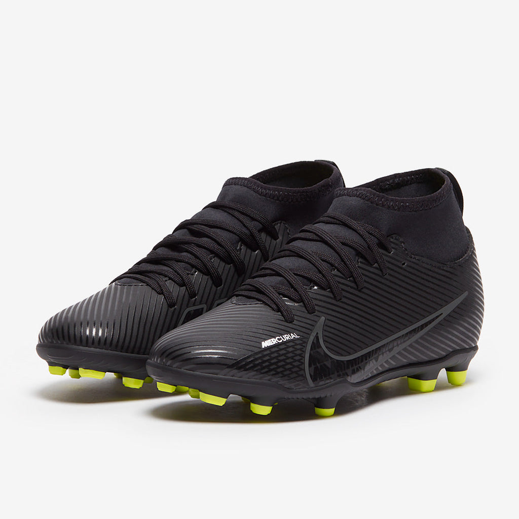 Nike Kids Mercurial Superfly IX Club FG/MG - Black/Dk Smoke Grey/Summit White/Volt