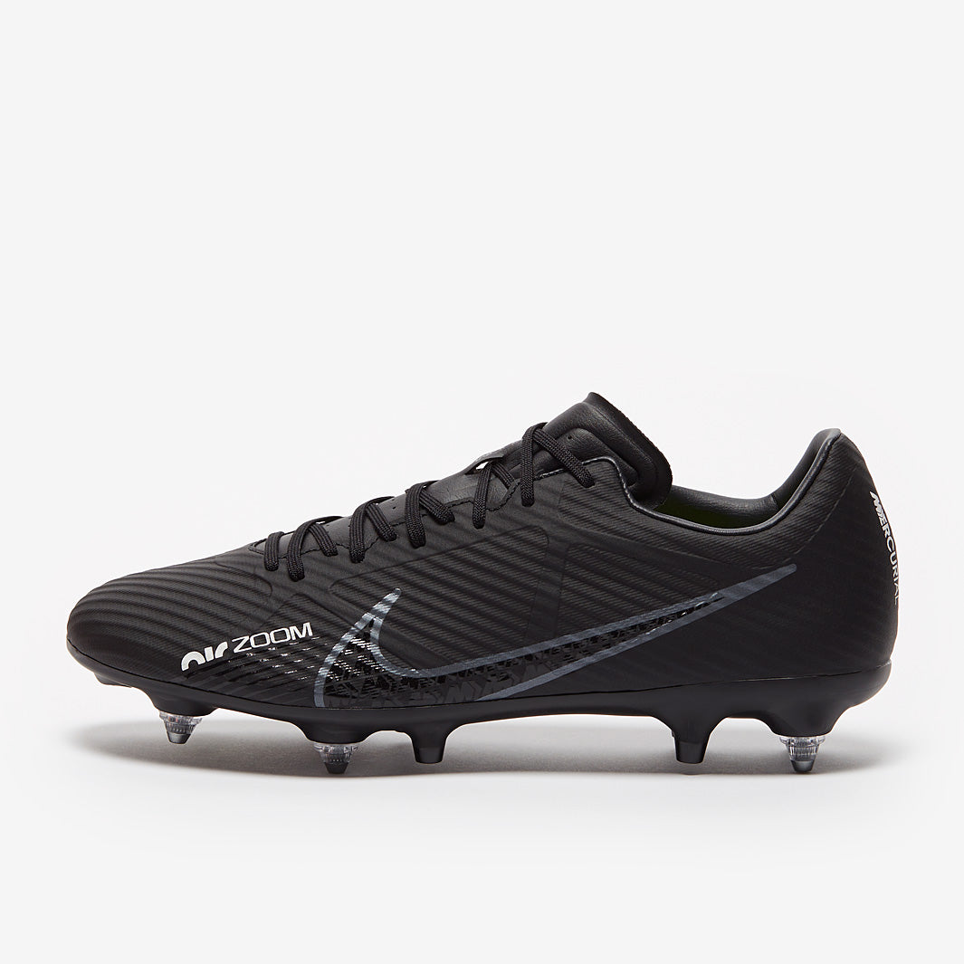 Nike Air Zoom Mercurial Vapor XV Academy SG Pro Anti-Clog - Black/Dk Smoke Grey/Summit White/Volt