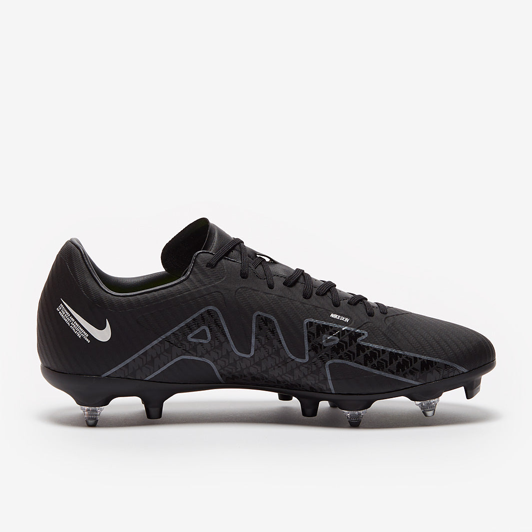 Nike Air Zoom Mercurial Vapor XV Academy SG Pro Anti-Clog - Black/Dk Smoke Grey/Summit White/Volt