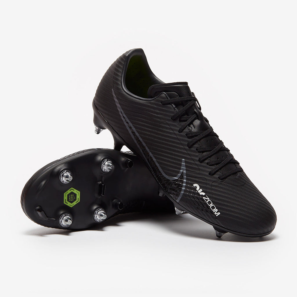 Nike Air Zoom Mercurial Vapor XV Academy SG Pro Anti-Clog - Black/Dk Smoke Grey/Summit White/Volt