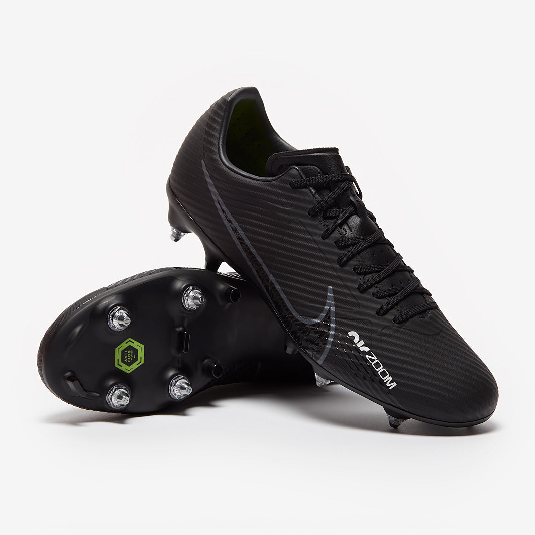 Nike Air Zoom Mercurial Vapor XV Academy SG Pro Anti-Clog - Black/Dk Smoke Grey/Summit White/Volt