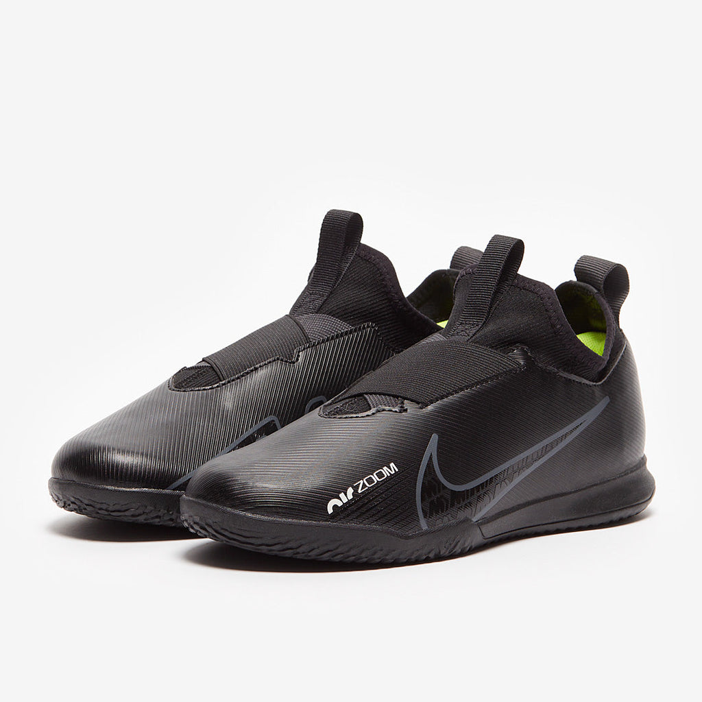 Nike Kids Air Zoom Mercurial Vapor XV Academy IC - Black/Dk Smoke Grey/Summit White/Volt