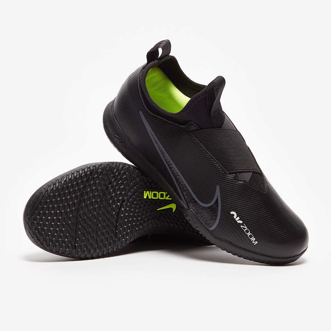 Nike Kids Air Zoom Mercurial Vapor XV Academy IC - Black/Dk Smoke Grey/Summit White/Volt