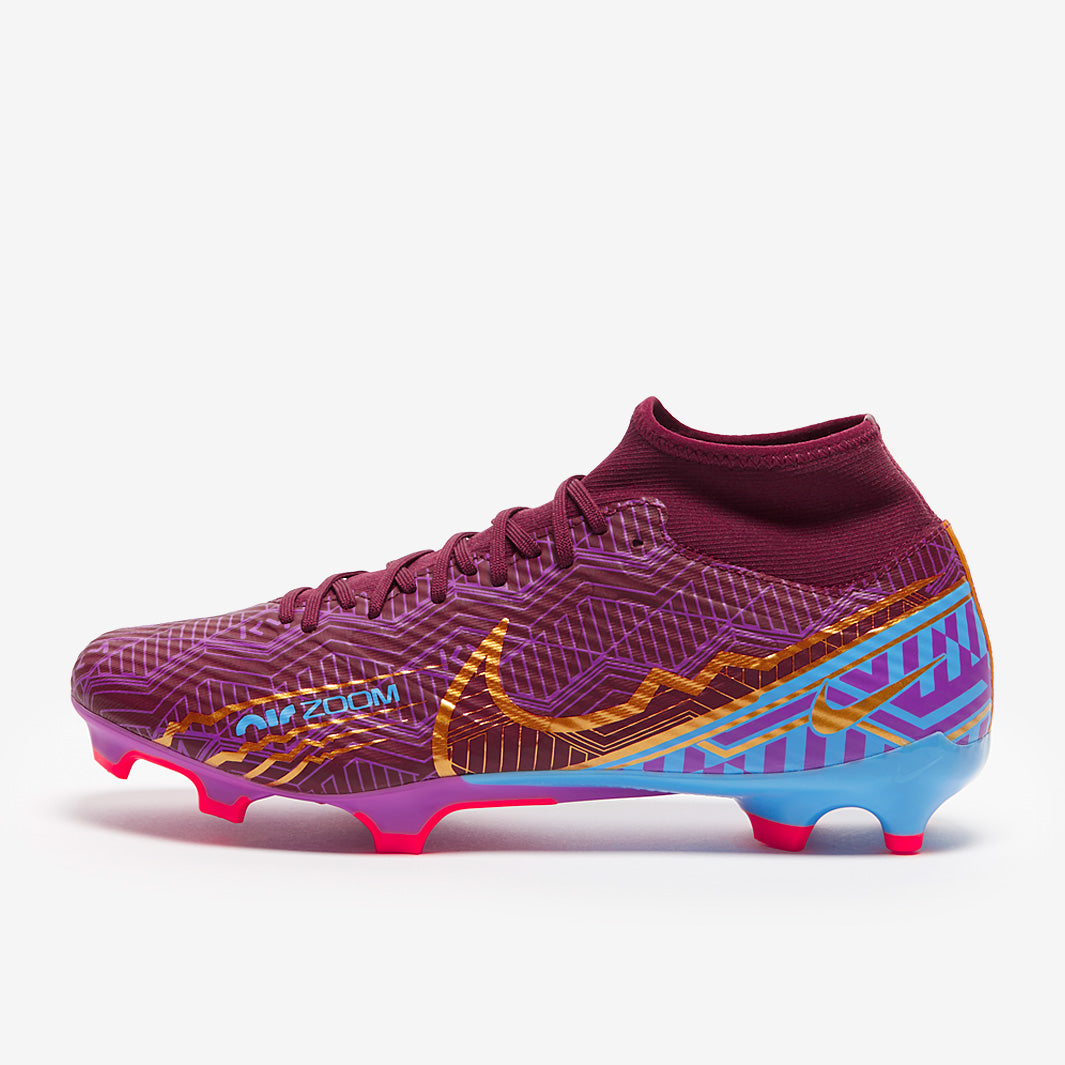 Nike Zoom Mercurial Superfly IX Academy KM FG/MG - Dark Beetroot/Mtlc Vivid Gold