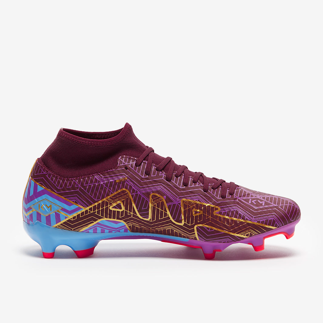 Nike Zoom Mercurial Superfly IX Academy KM FG/MG - Dark Beetroot/Mtlc Vivid Gold