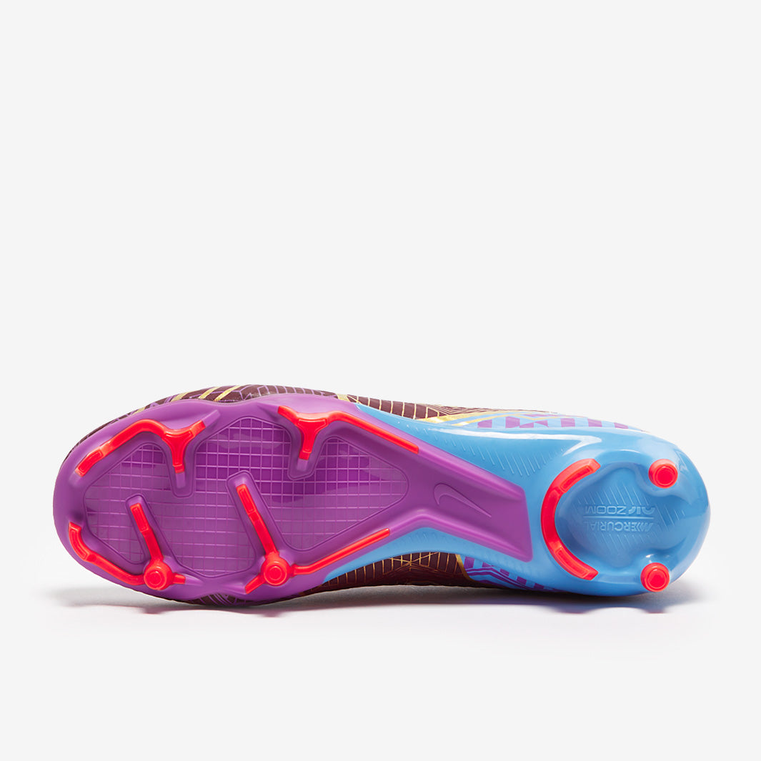 Nike Zoom Mercurial Superfly IX Academy KM FG/MG - Dark Beetroot/Mtlc Vivid Gold