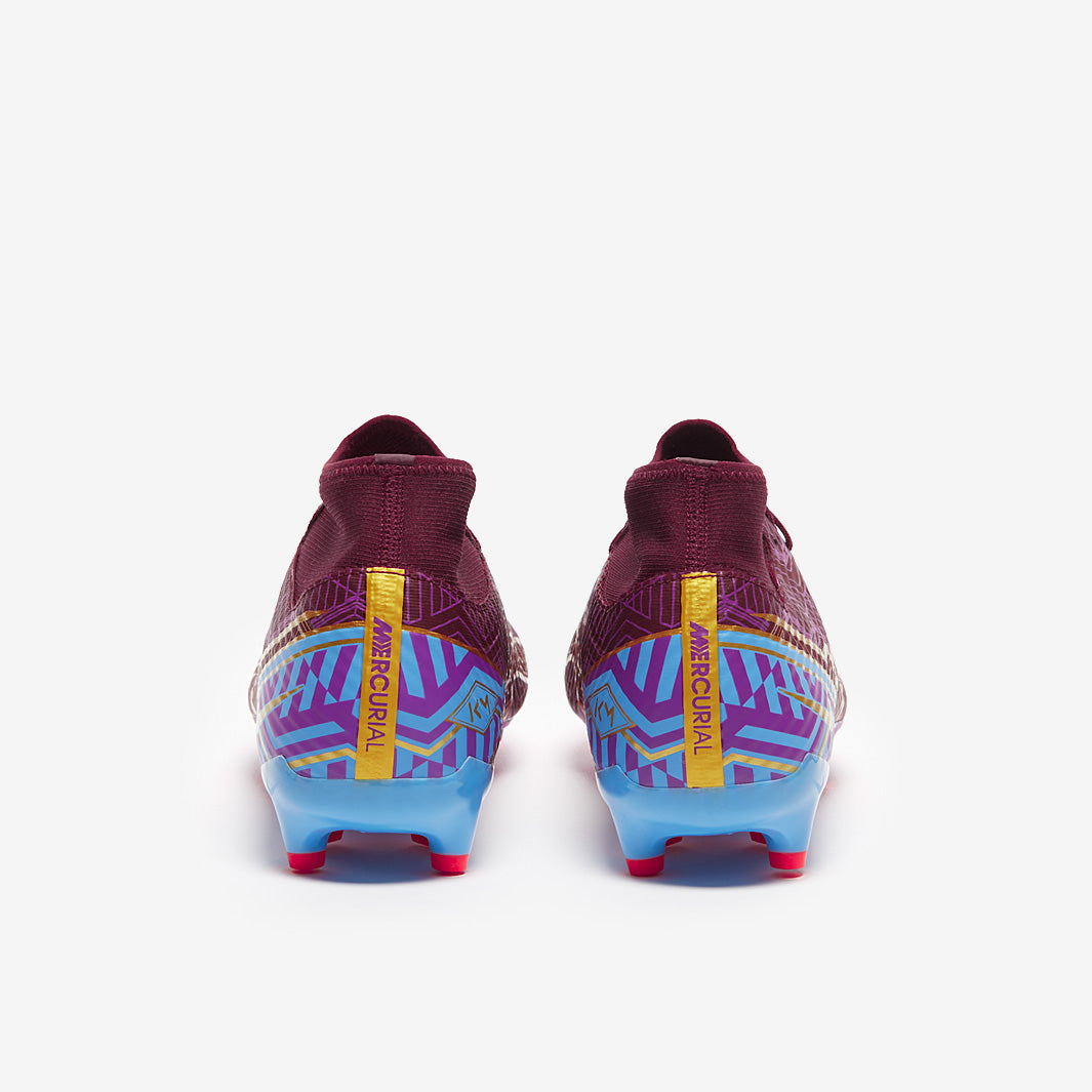 Nike Zoom Mercurial Superfly IX Academy KM FG/MG - Dark Beetroot/Mtlc Vivid Gold