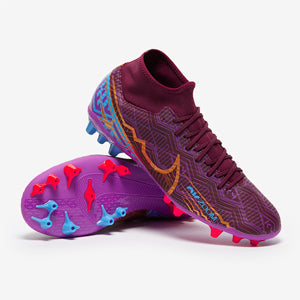 Nike Zoom Mercurial Superfly IX Academy KM AG - Dark Beetroot/Mtlc Vivid Gold