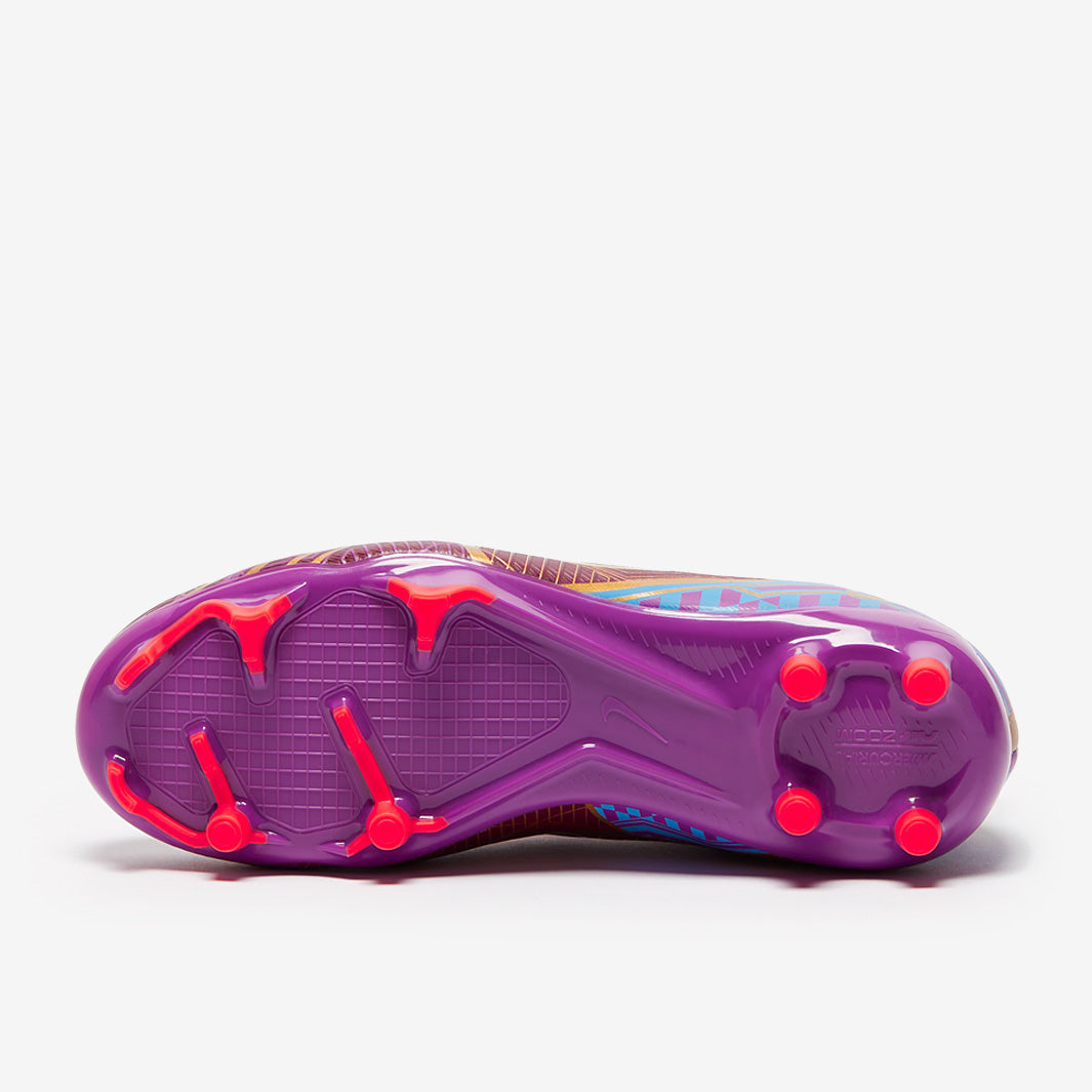 Nike Kids Zoom Mercurial Superfly IX Academy KM FG/MG - Dark Beetroot/Mtlc Vivid Gold