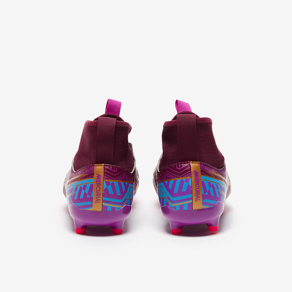 Nike Kids Zoom Mercurial Superfly IX Academy KM FG/MG - Dark Beetroot/Mtlc Vivid Gold