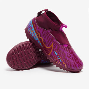 Nike Kids Zoom Mercurial Superfly IX Academy KM TF - Dark Beetroot/Mtlc Vivid Gold