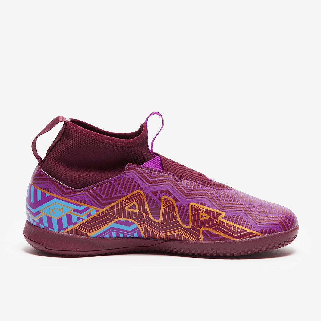Nike Kids Zoom Mercurial Superfly IX Academy KM IC - Dark Beetroot/Mtlc Vivid Gold