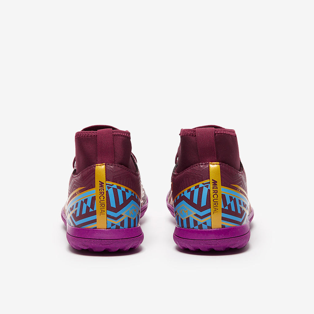 Nike Kids Mercurial Superfly IX Club KM TF - Dark Beetroot/Mtlc Vivid Gold