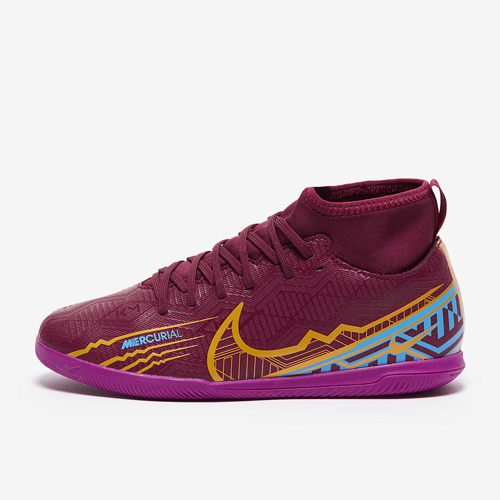 Nike Kids Mercurial Superfly IX Club KM IC - Dark Beetroot/Mtlc Vivid Gold