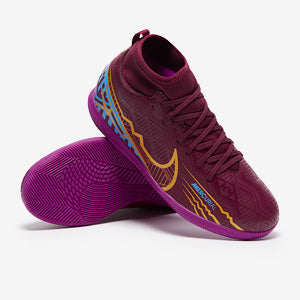 Nike Kids Mercurial Superfly IX Club KM IC - Dark Beetroot/Mtlc Vivid Gold